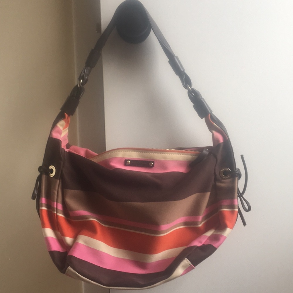 Stripped Kate Spade hobo bag